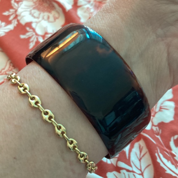 Tortuga Tortoise shell bangle about 3 in dia - Picture 8 of 9